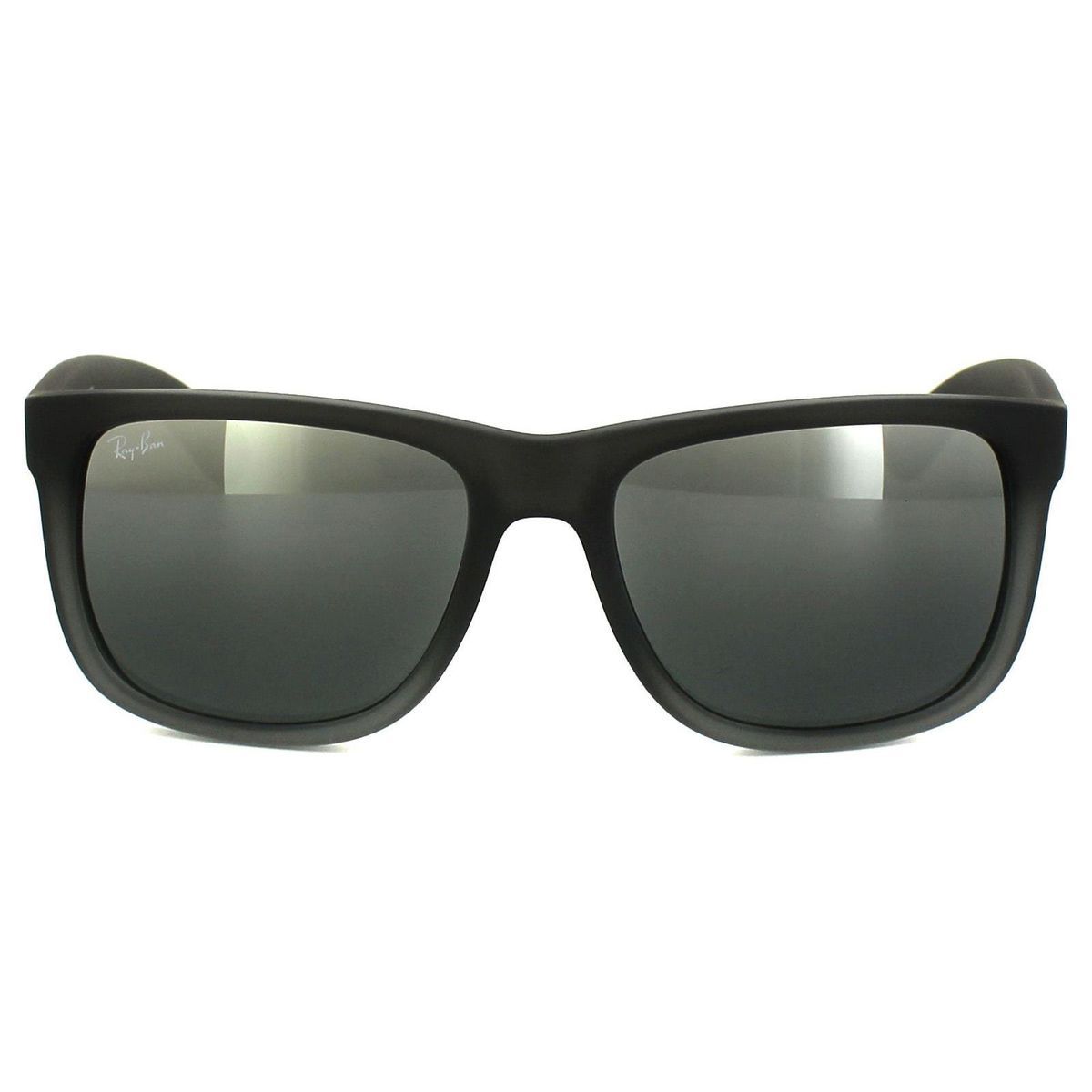 Matte Schwarze Sonnenbrille mit quadratischem Rahmen