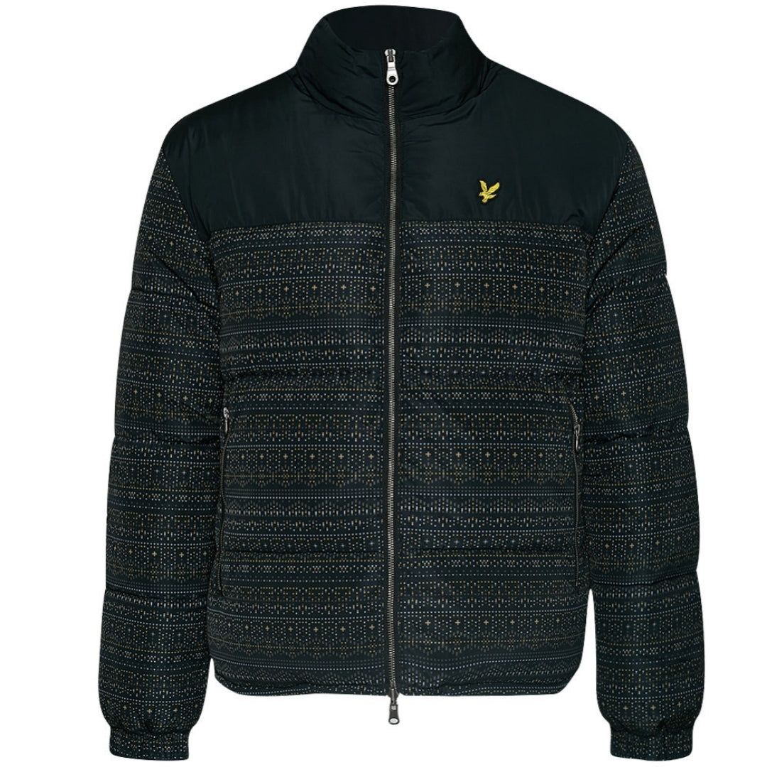 Gemusterte wendbare Steppjacke