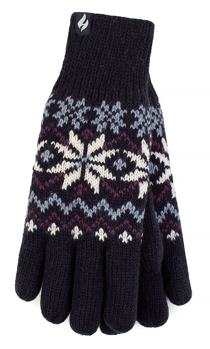 Heat Holders - Ladies Soft Thermal Gloves - Navy
