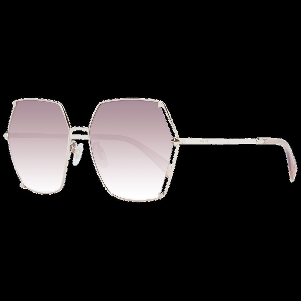 Geometrische Roségold Sonnenbrille