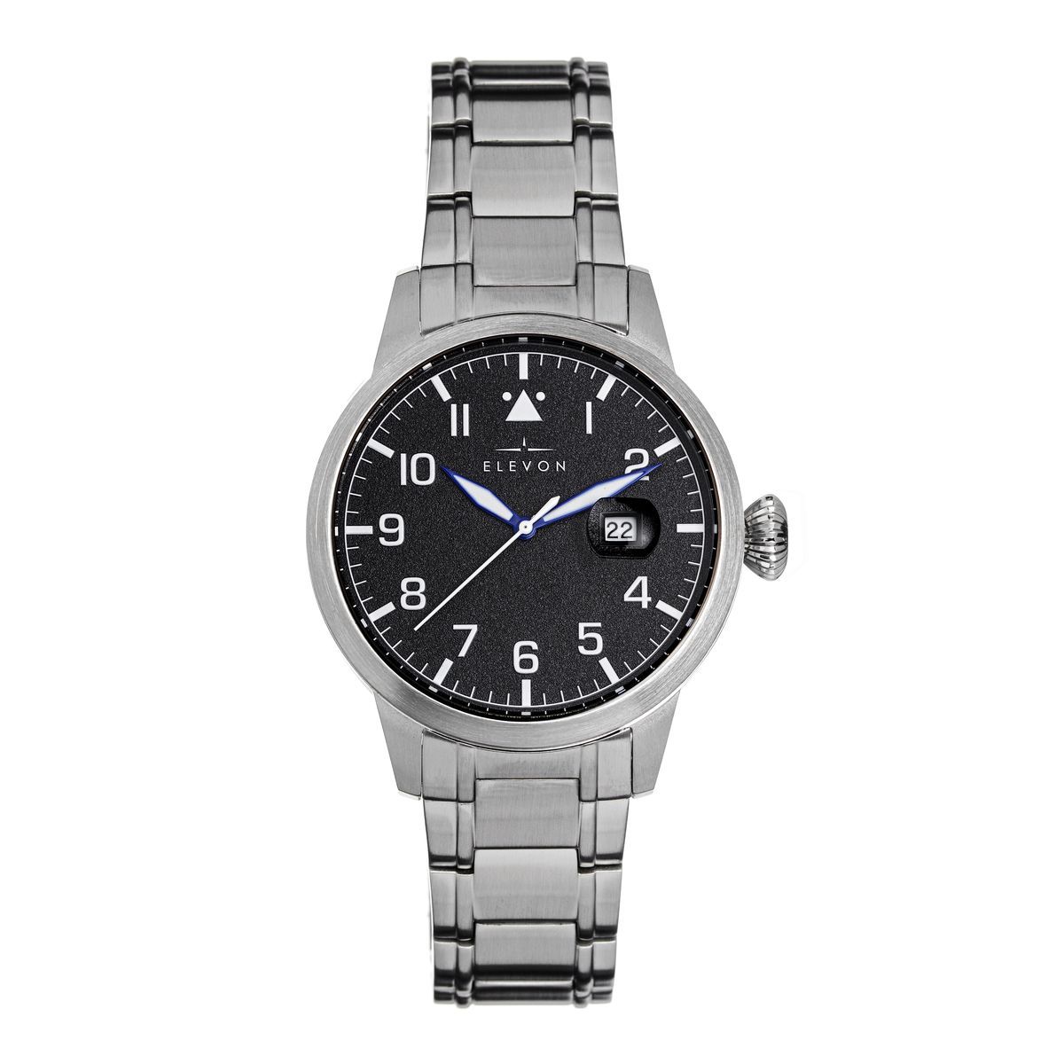Edelstahl Analog Uhr mit Datumsanzeige