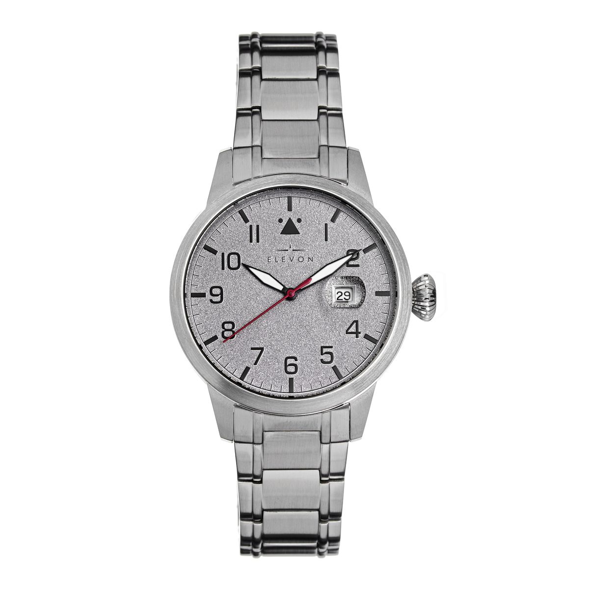 Edelstahl Analog Uhr mit Datumsanzeige