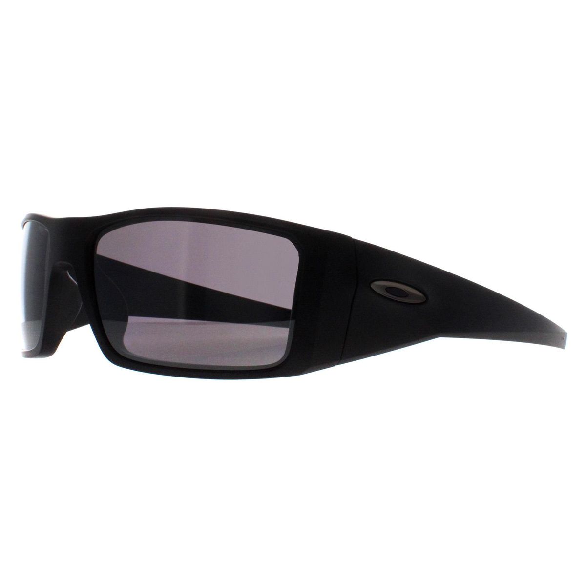 Matte schwarze, rechteckige Wrap-Sonnenbrille