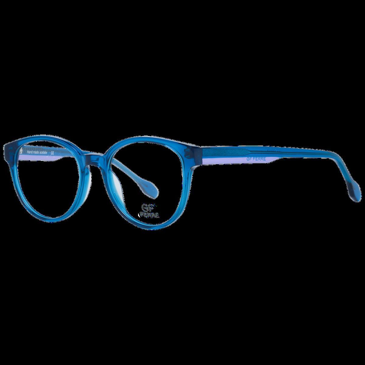 Runde Blaue Acetat Brillenfassung