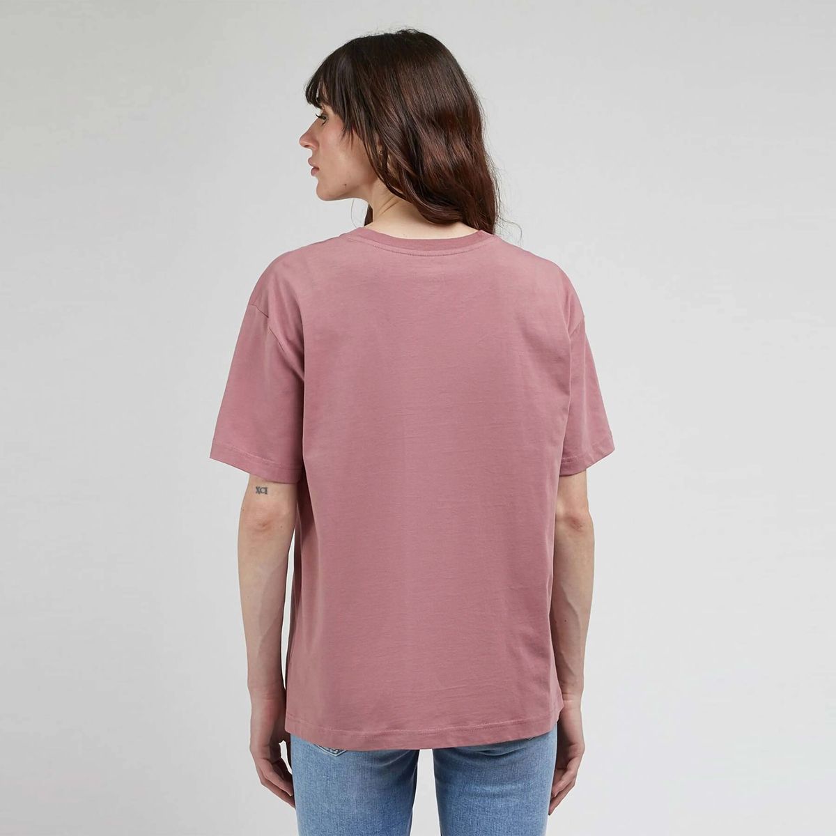 T-Shirt mit College-Logo-Bogen