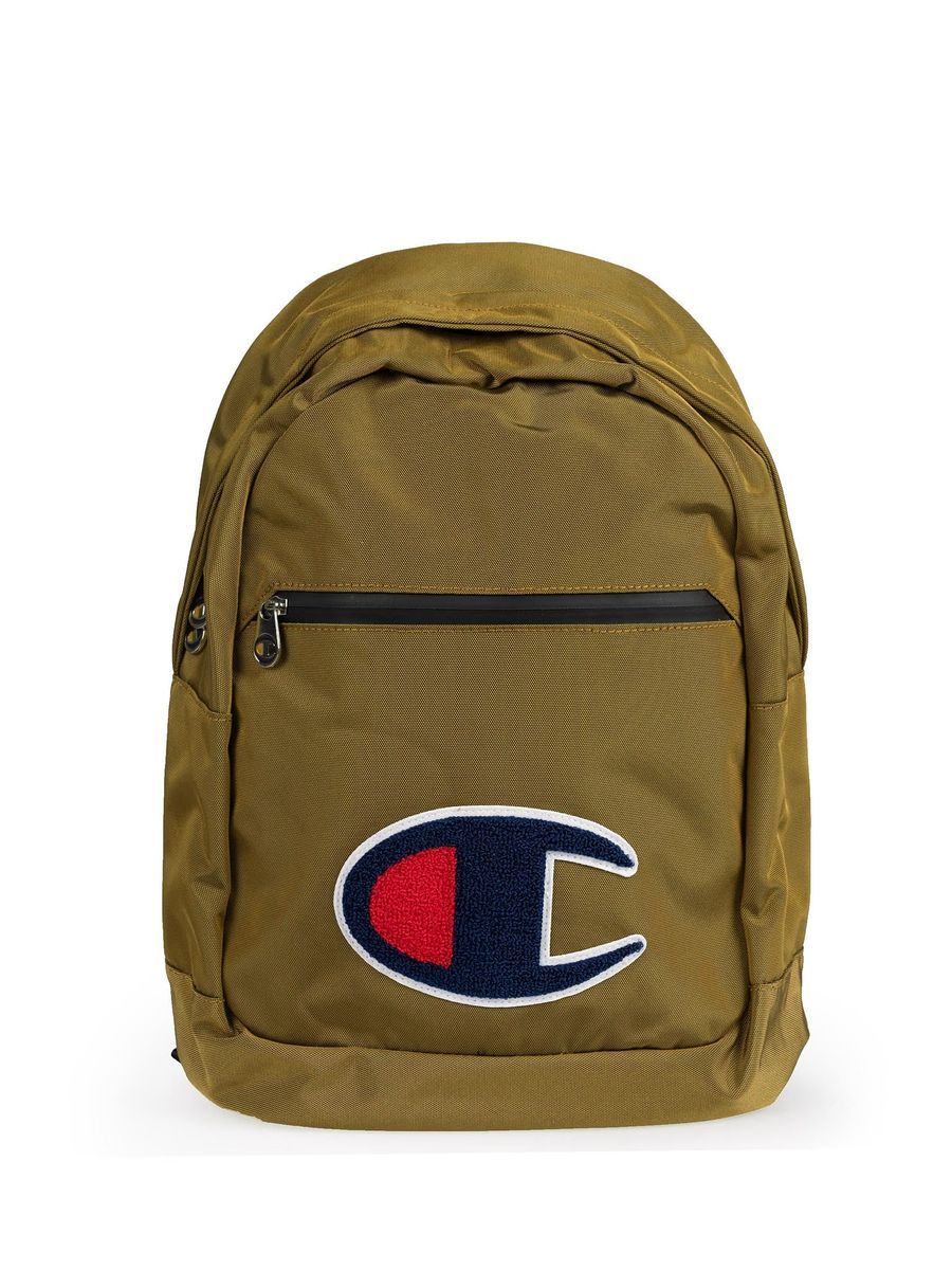 Lässiger olivgrüner Rucksack mit Logo