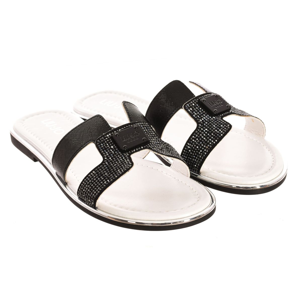 Pantoletten Sandalen mit Strass