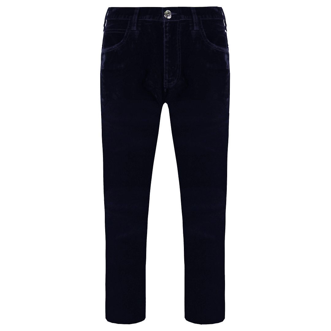 Regular Fit Samt Damenhose
