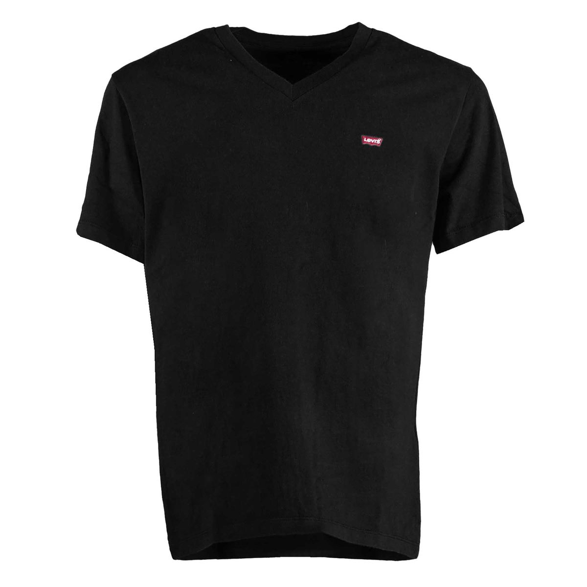 Klassisches V-Ausschnitt Kurzarm T-Shirt