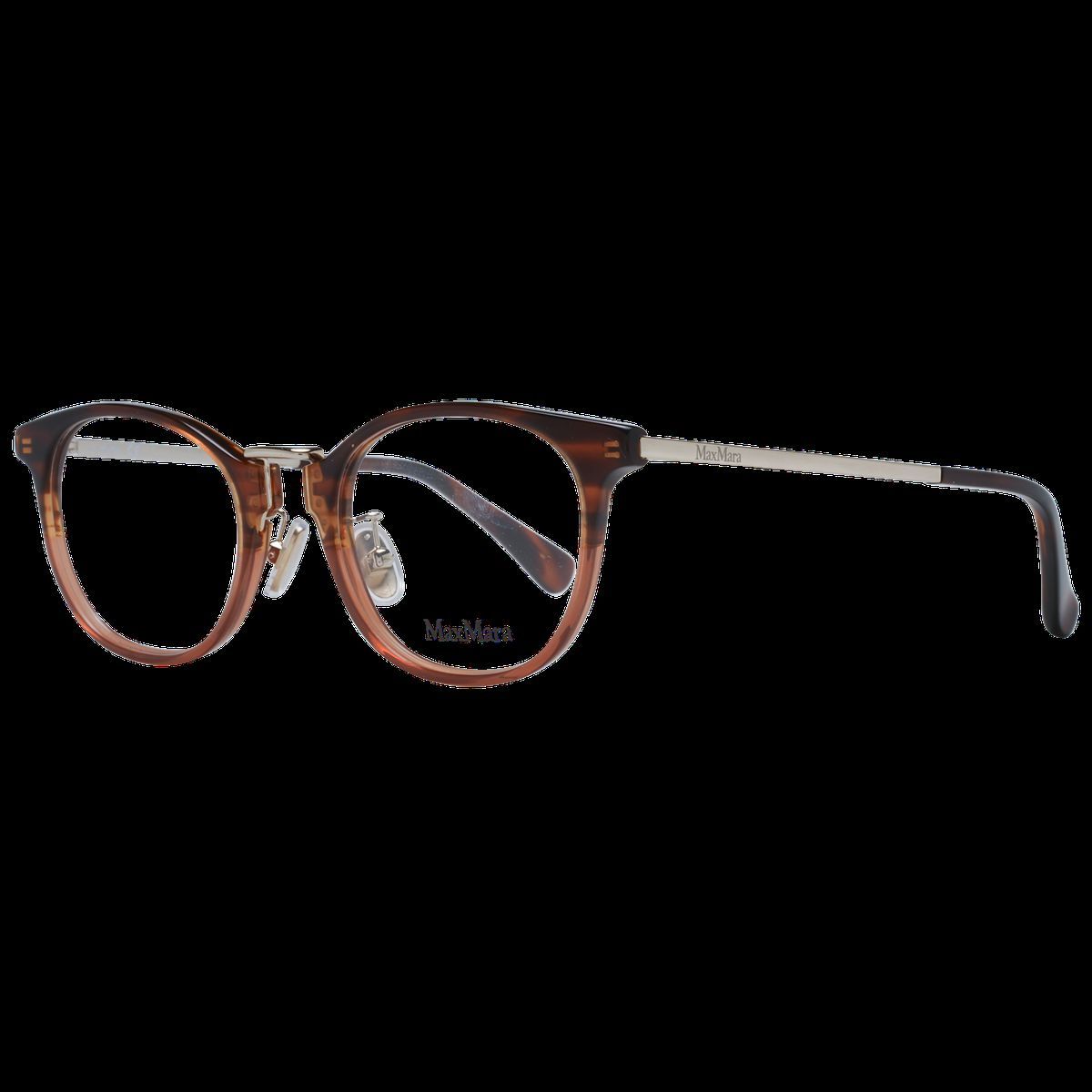 Runde Acetat-Brille mit Metallbügeln