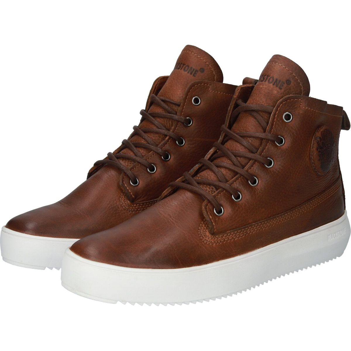 High-Top Leder-Sneaker mit Lammfellfutter