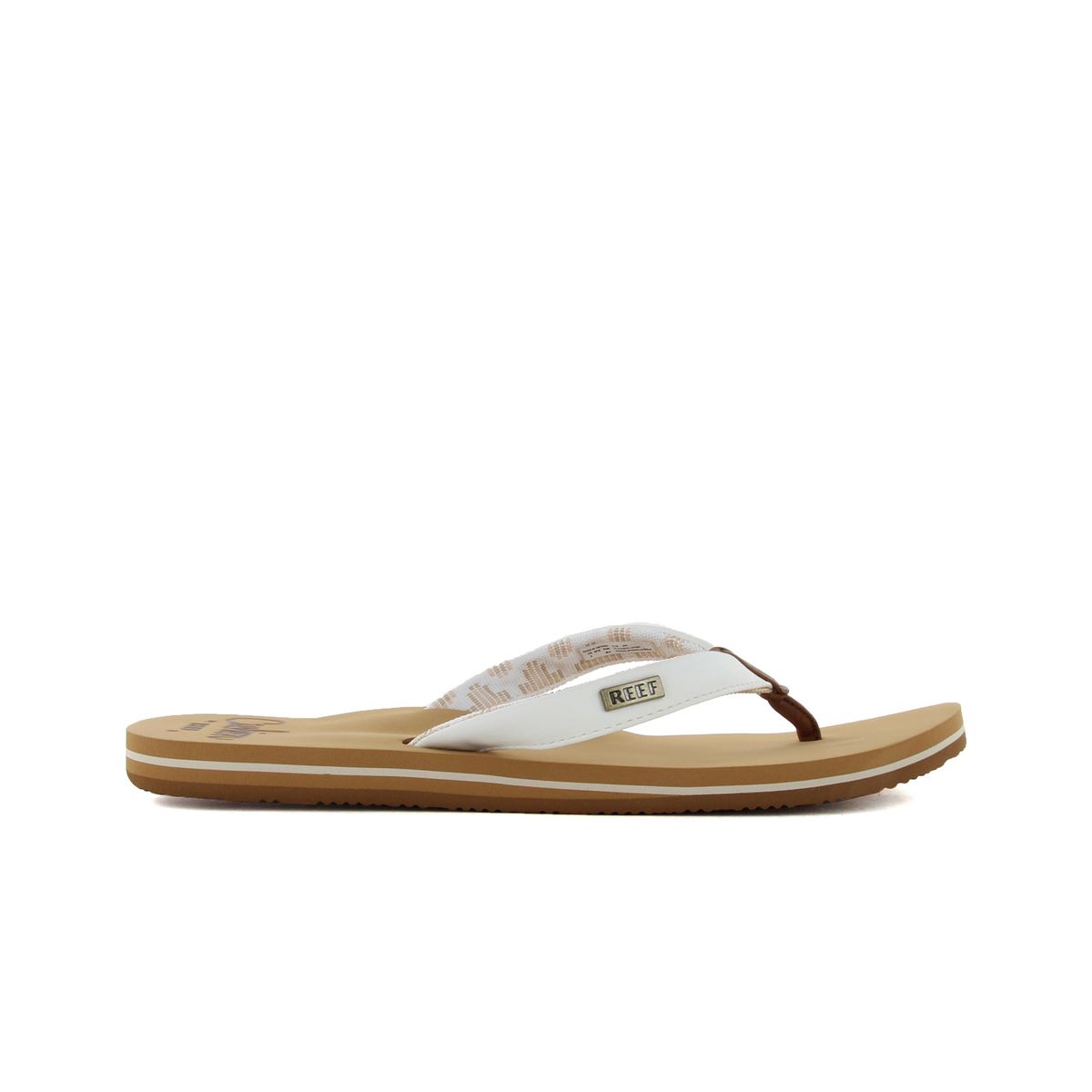 Cushion Sands Weiße Flip-Flops