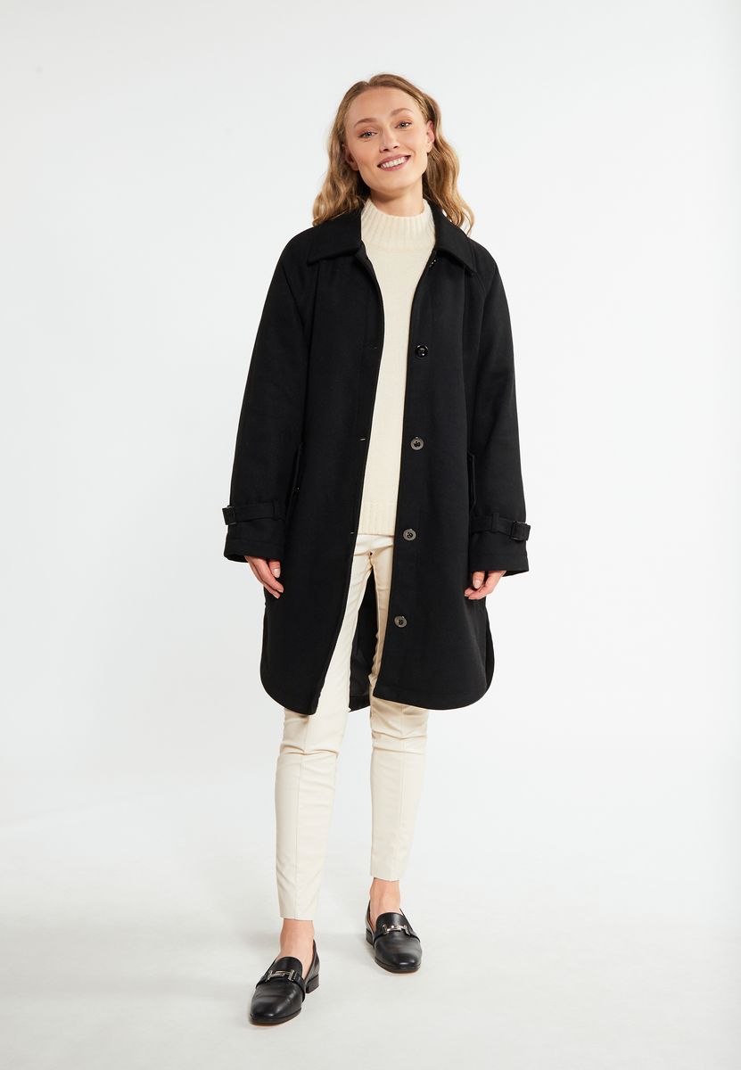 RISA Manteau de transition en laine mélangée vanne