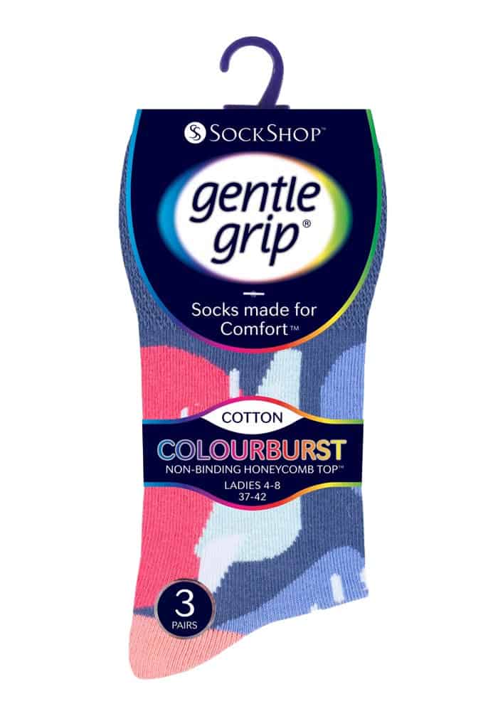 Nicht einschneidende gemusterte Komfortsocken