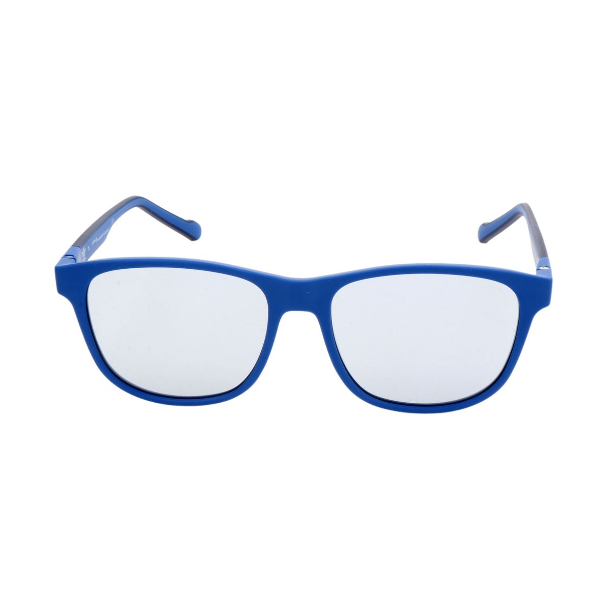 Herren Sonnenbrille mit blauem, eckigem Rahmen