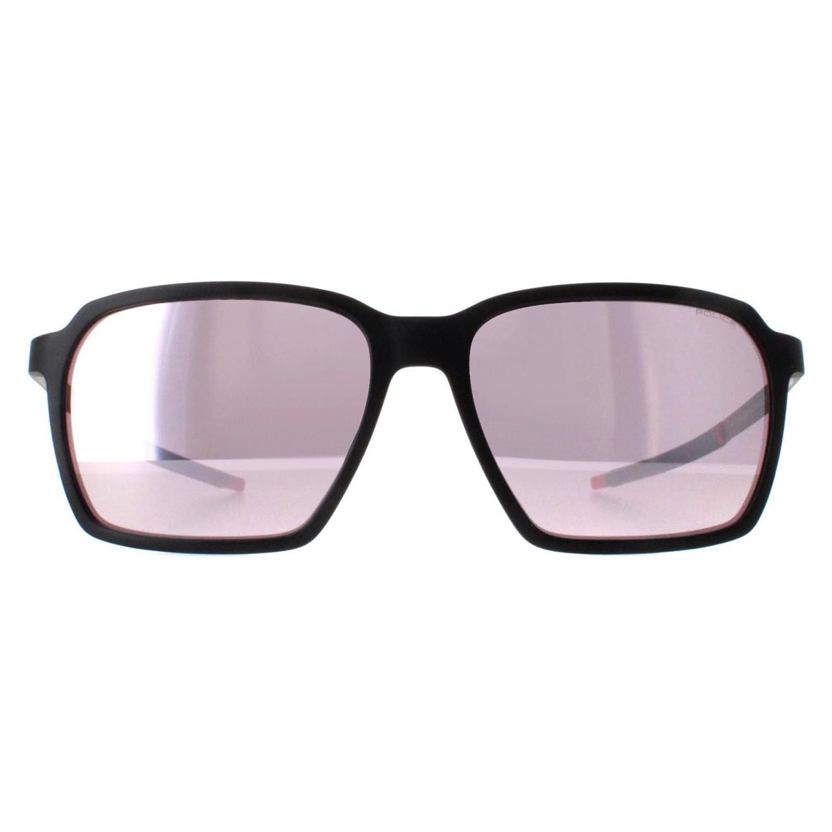 Matte Schwarze Quadratische Sonnenbrille