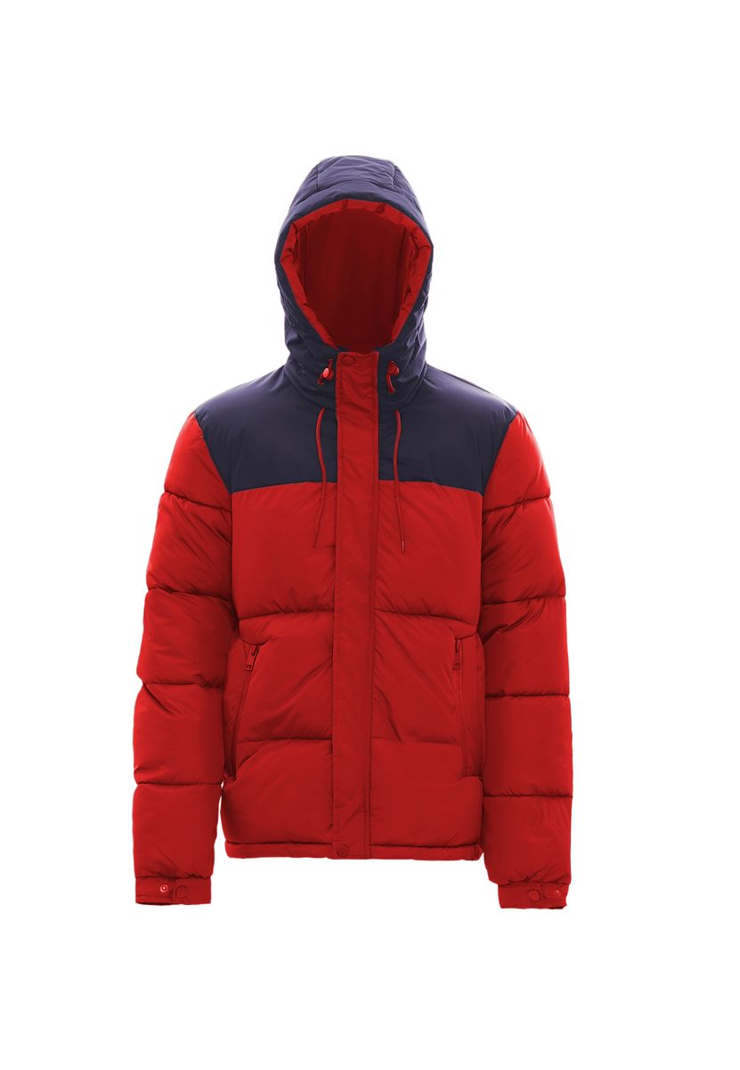 Herren Zweifarbige Gepolsterte Steppjacke