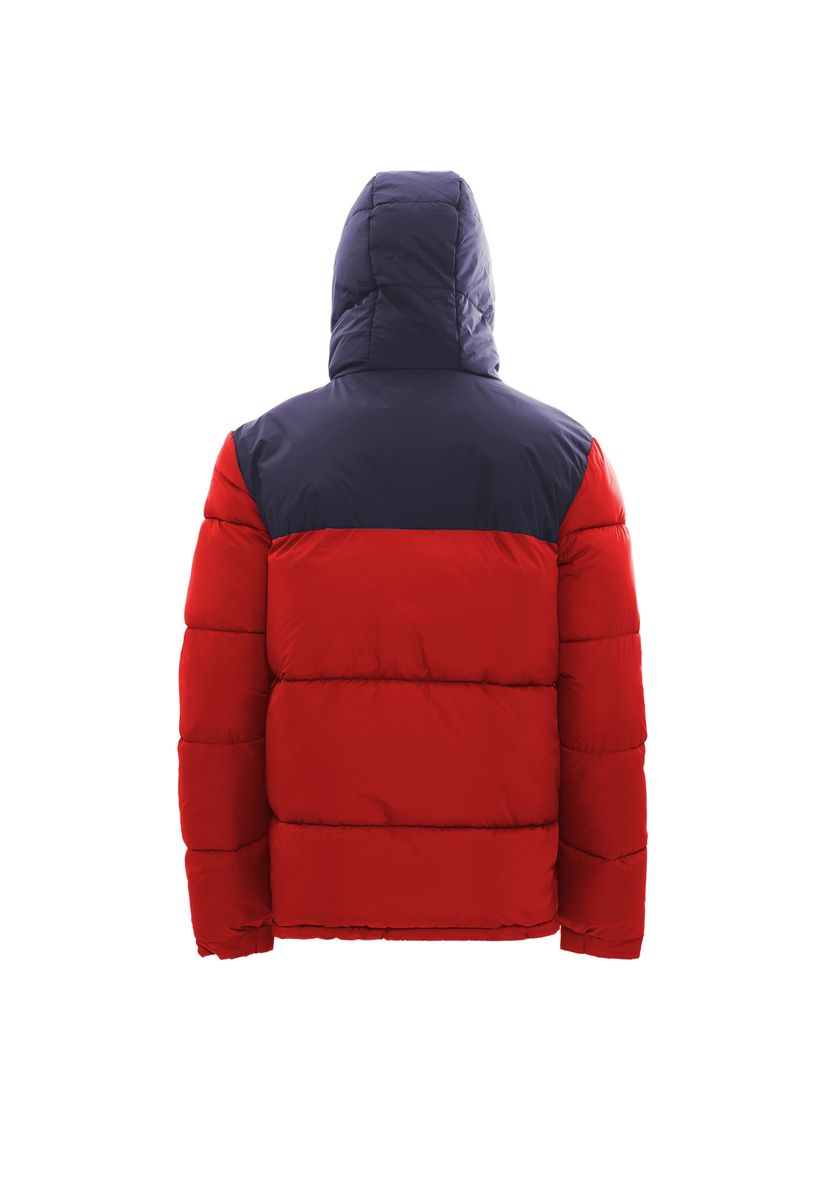Wattierte Steppjacke im Bicolor-Look