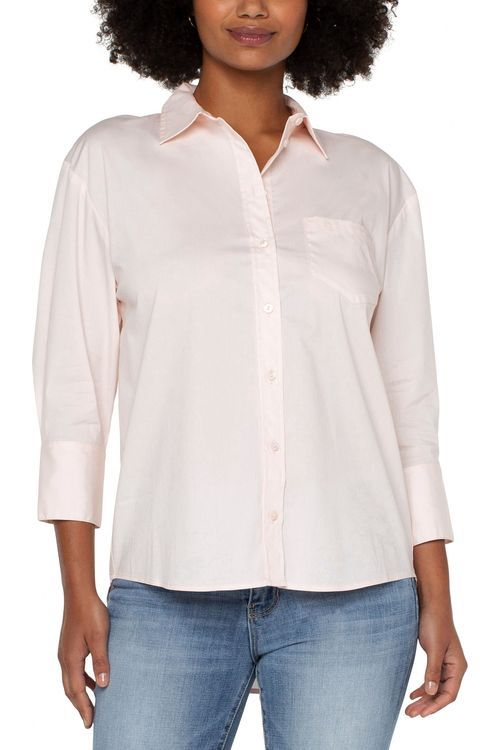 Übergroßes klassisches Button-Down-Hemd