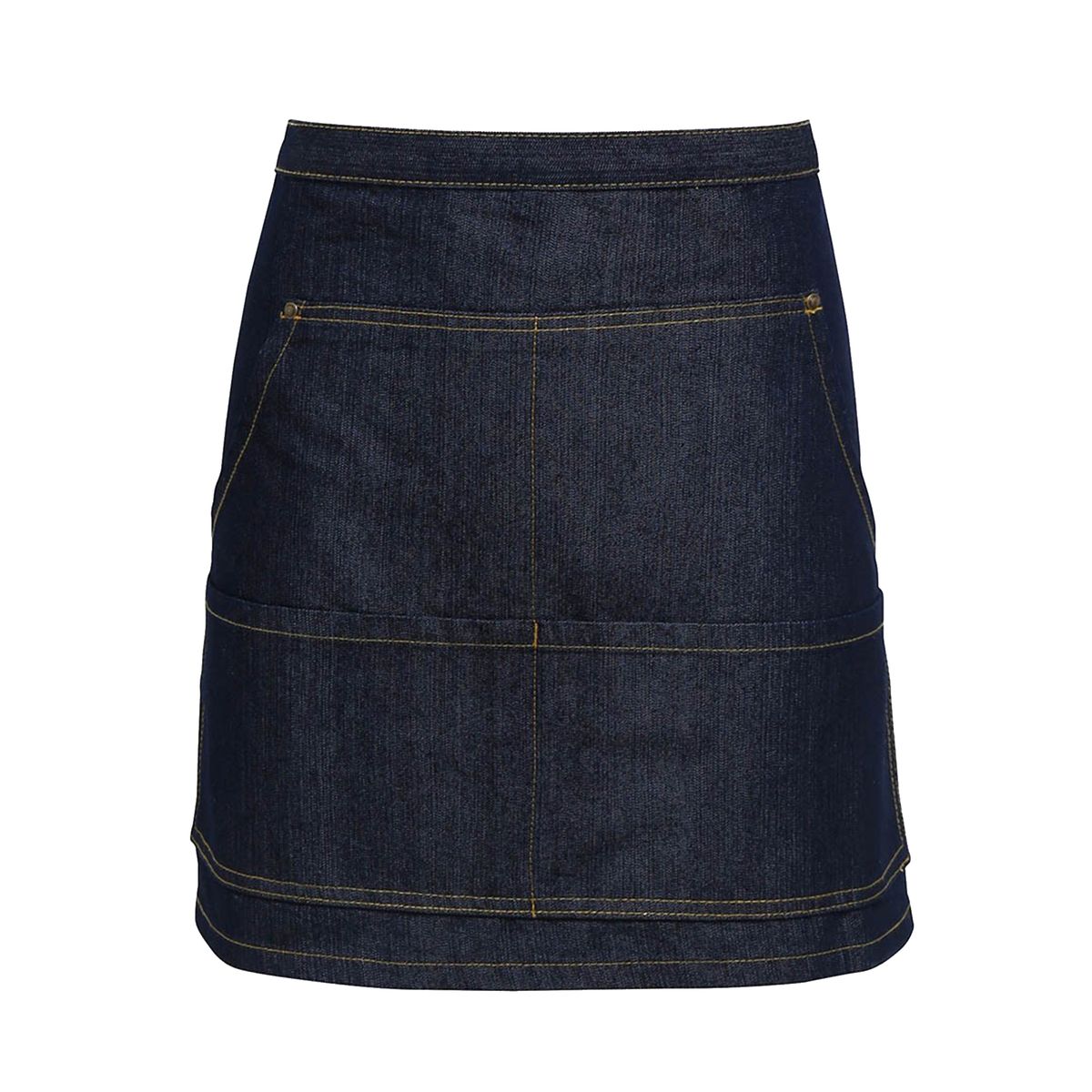 Denim-Taillenschürze mit Taschen