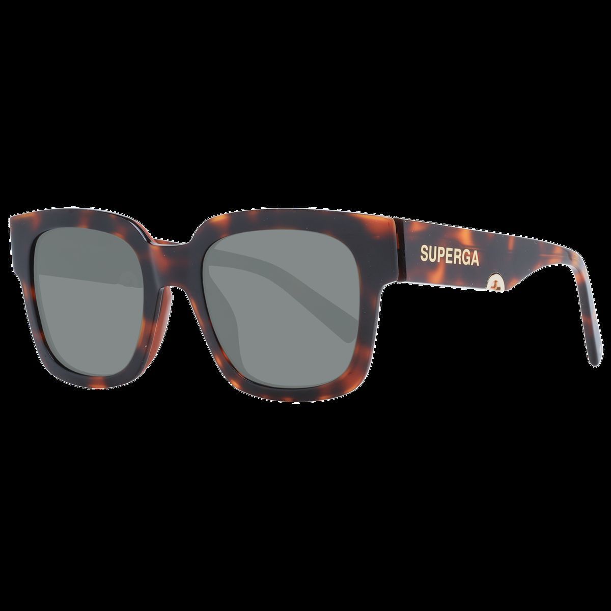 Quadratische Sonnenbrille mit Schildpattmuster