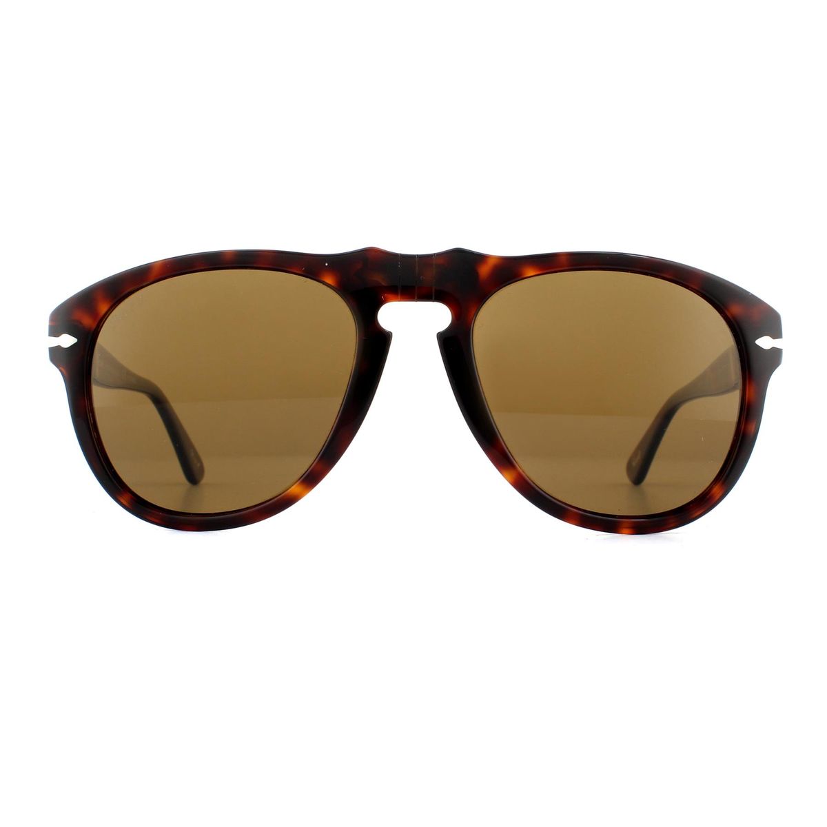 Braune Schildpatt Aviator Sonnenbrille Persol 649