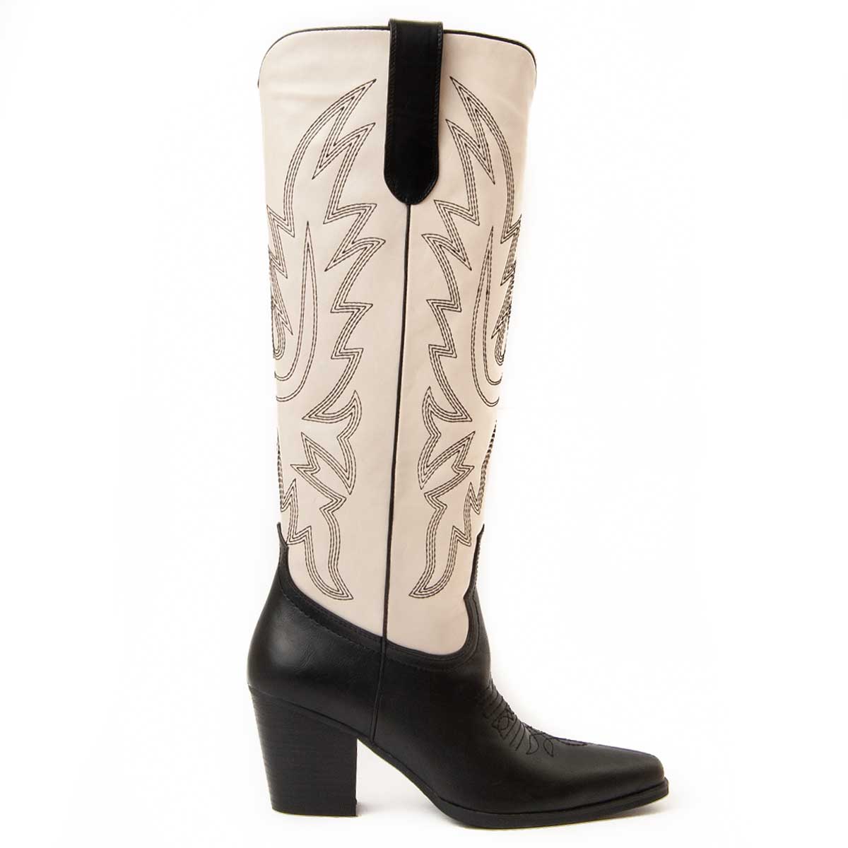 Bestickte Cowboy-Stiefel mit Absatz