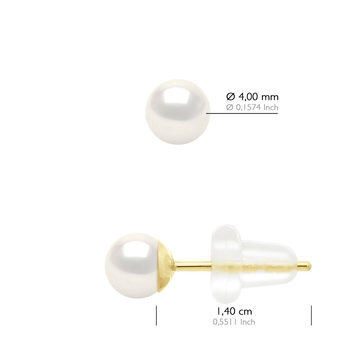 Klassische Süßwasser-Zuchtperlen Ohrstecker