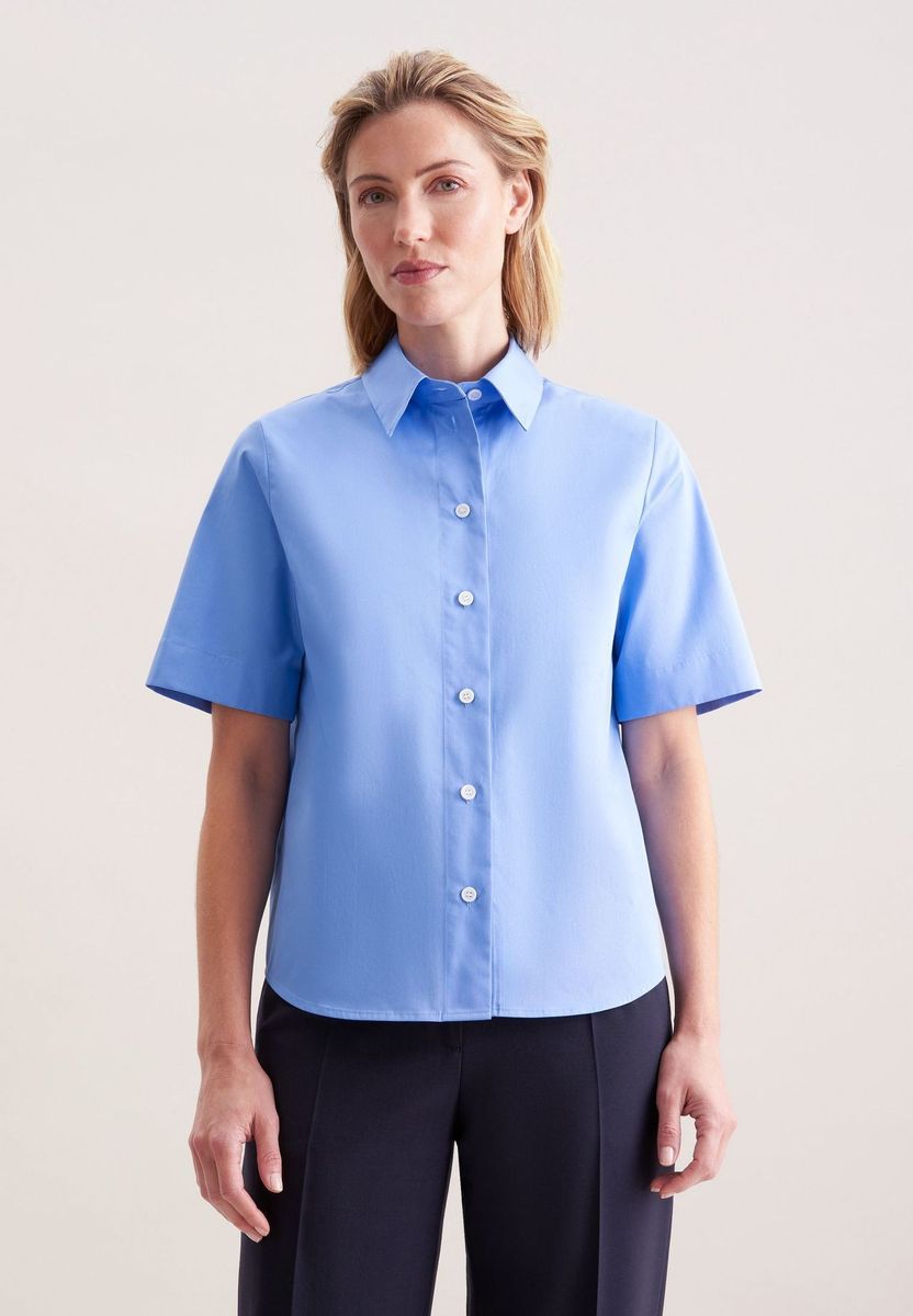 Klassisches Kurzarm-Twill-Hemd