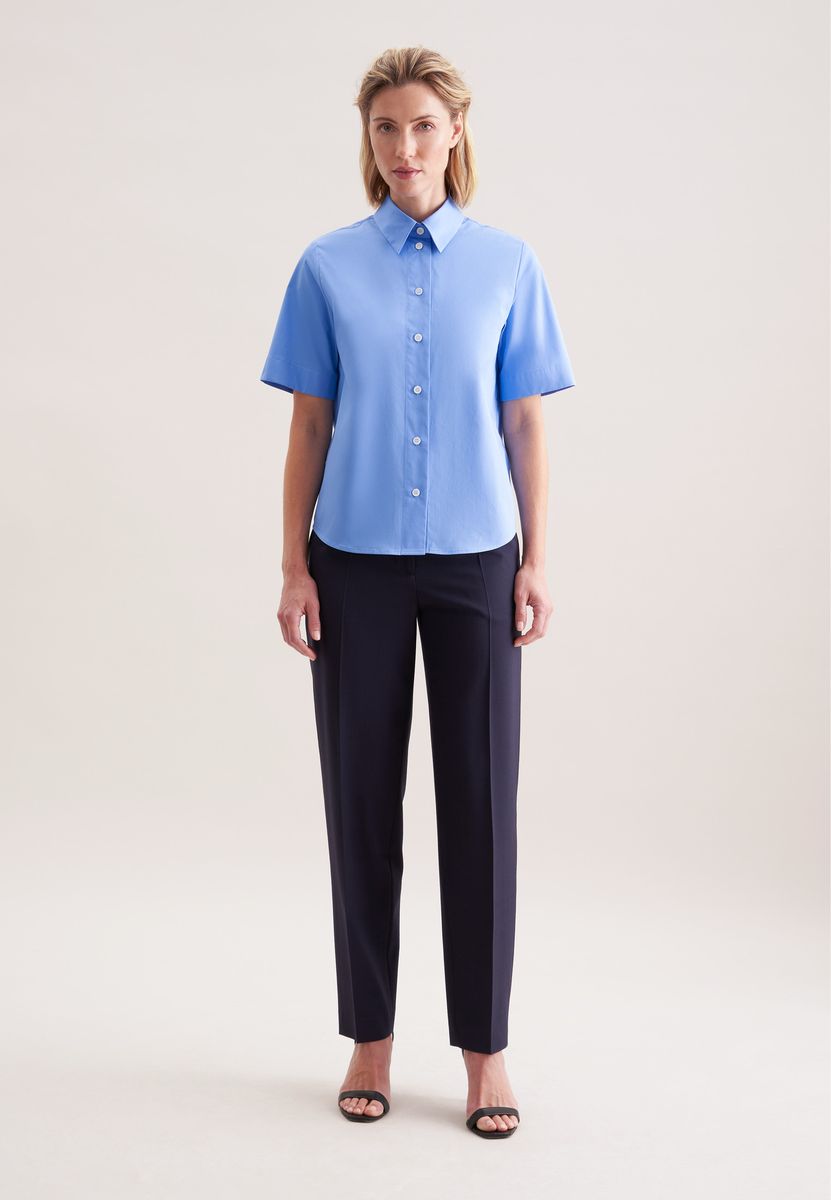 Klassisches Kurzarm-Twill-Hemd