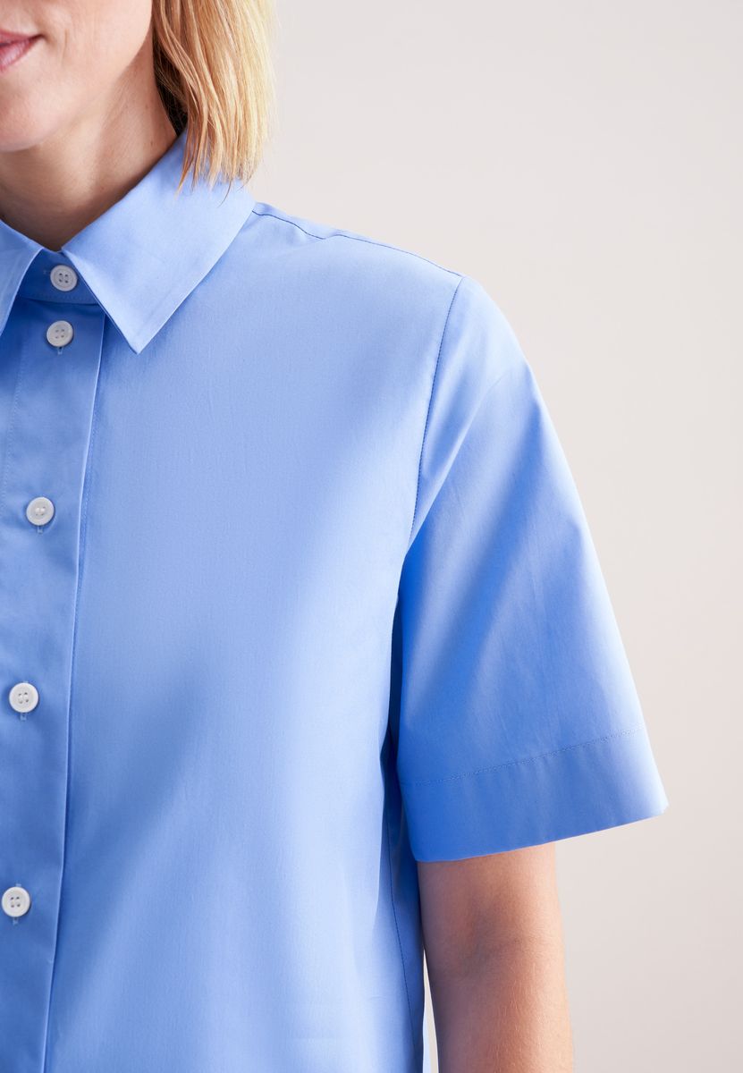 Klassisches Kurzarm-Twill-Hemd