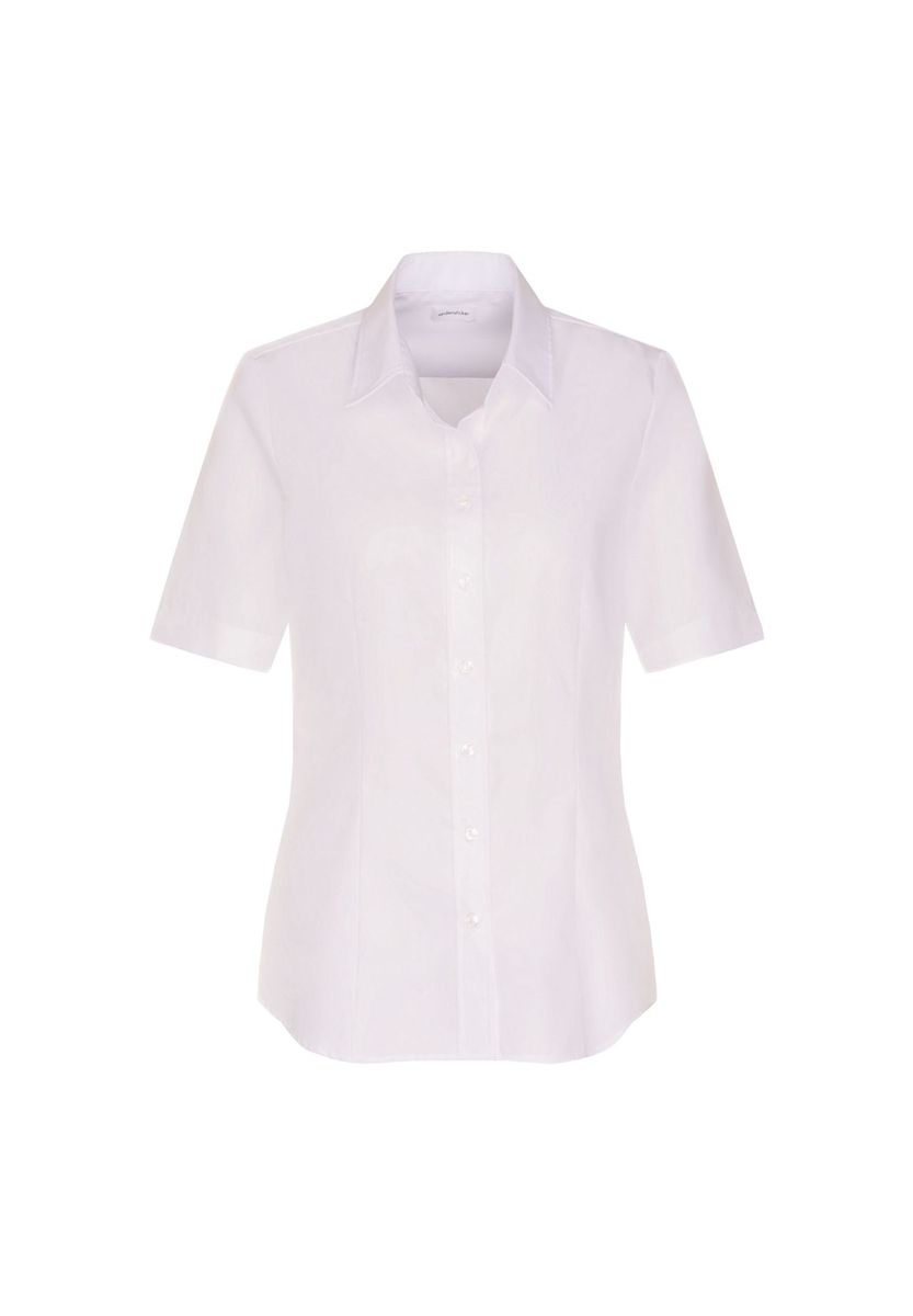 Klassische Kurzarm-Popeline-Bluse