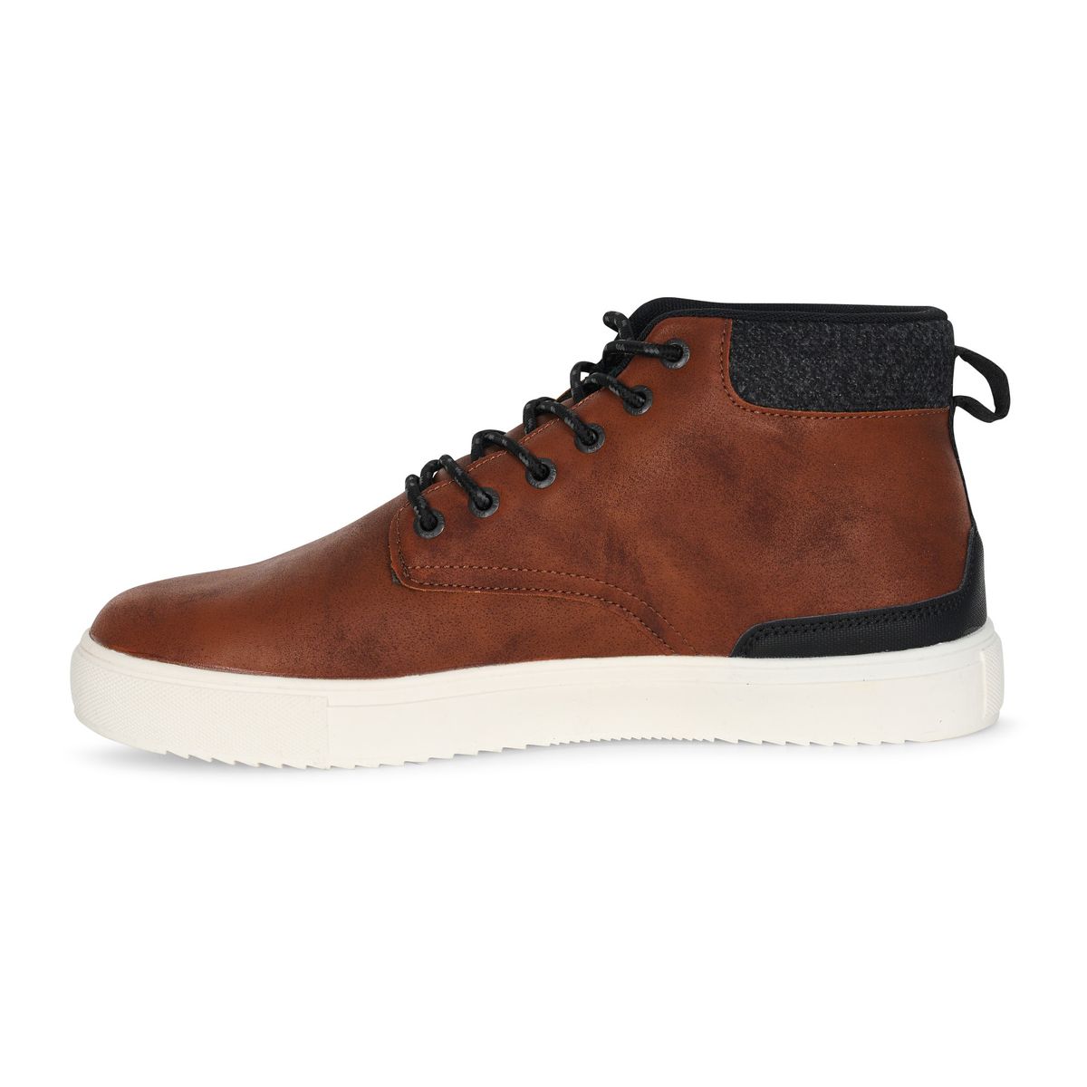Mittelhohe Casual Leder-Sneaker