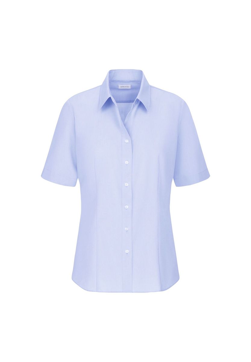 Klassische Regular Fit Kurzarm Bluse