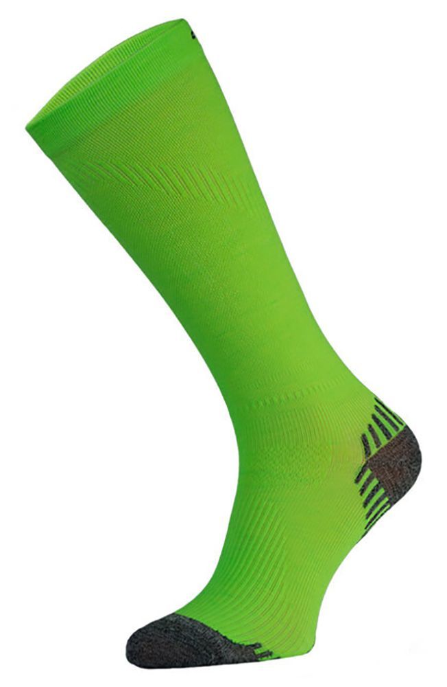 COMODO - 1 Paire Chaussettes Genou Sport Running Contention Homme Femme - Néon Vert