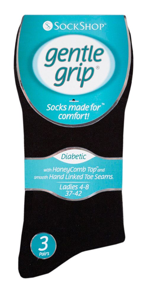 Druckfreie Socken mit Wabenbündchen