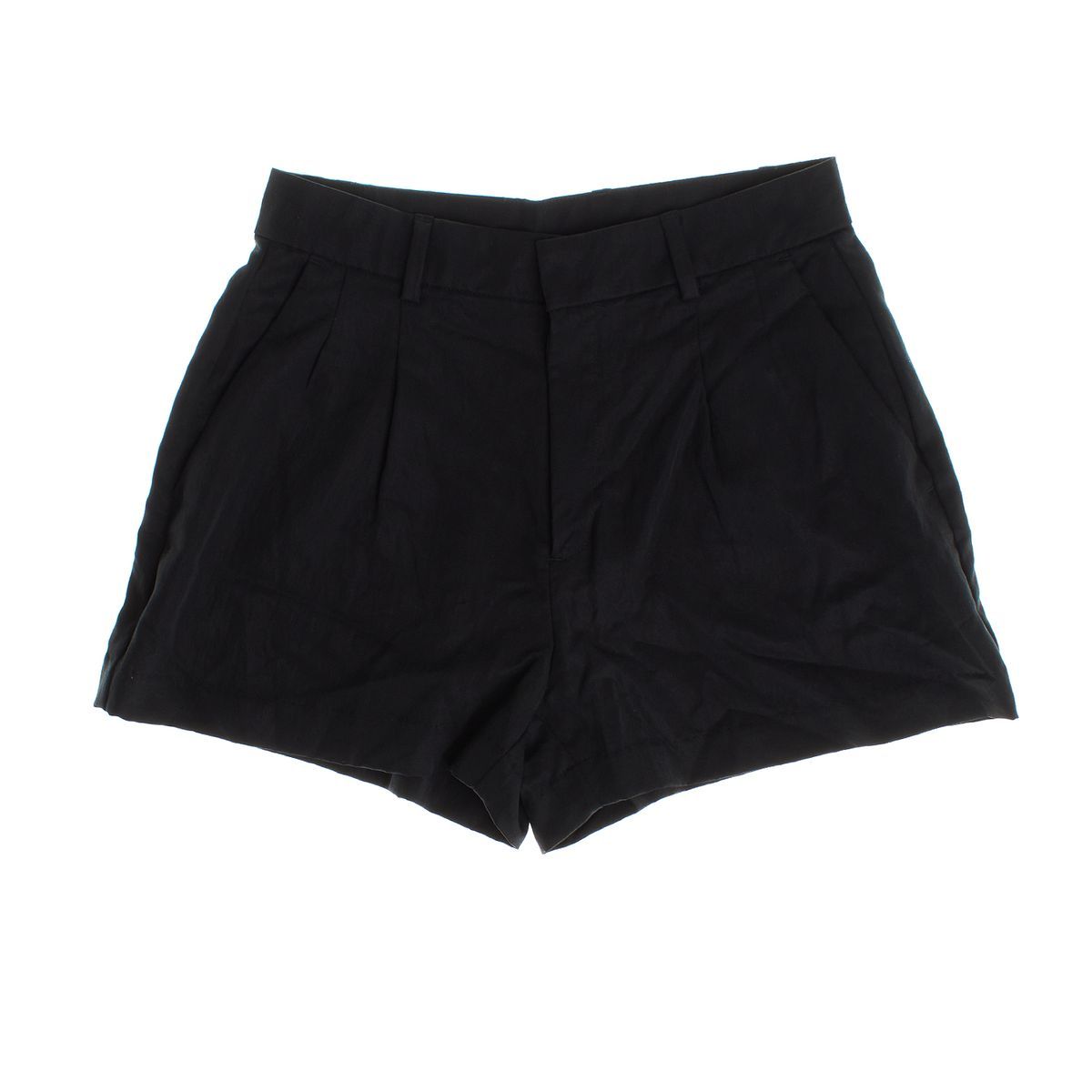 Hochtaillierte Shorts mit Bundfalten