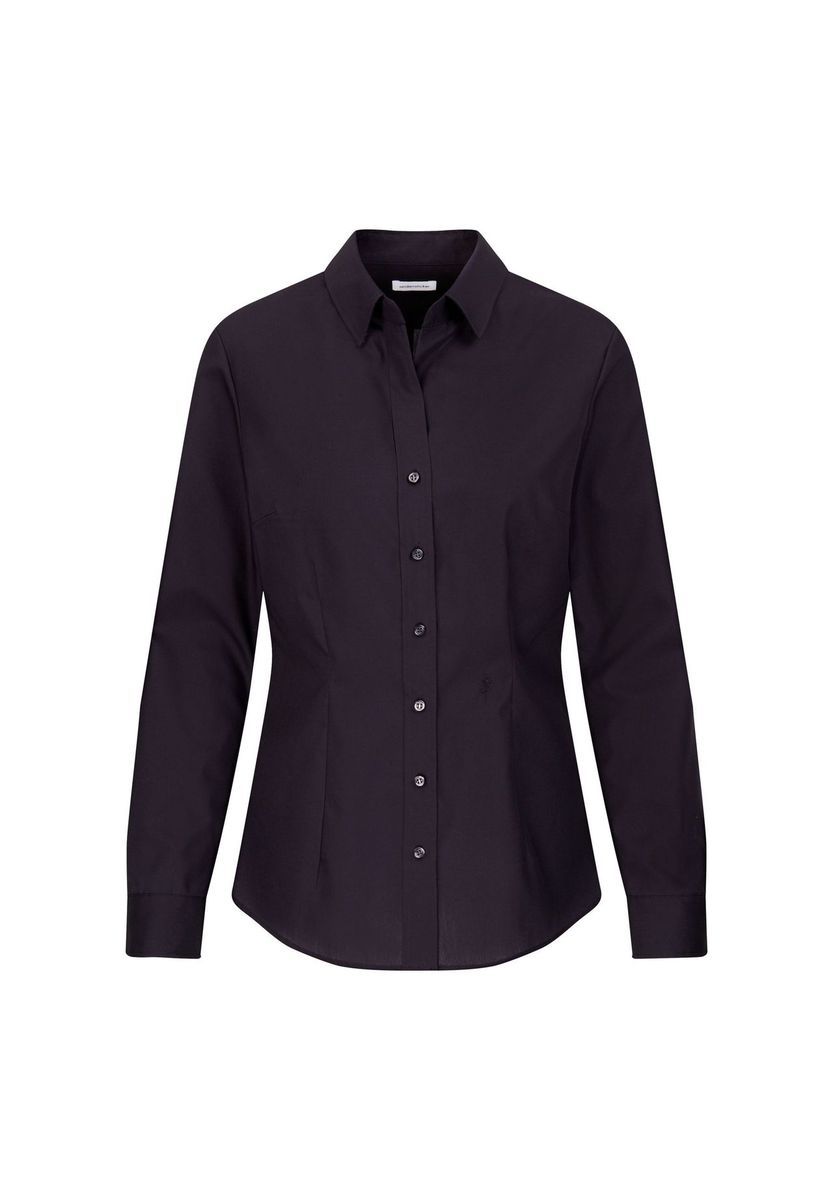 Klassische Slim Fit Langarm Bluse