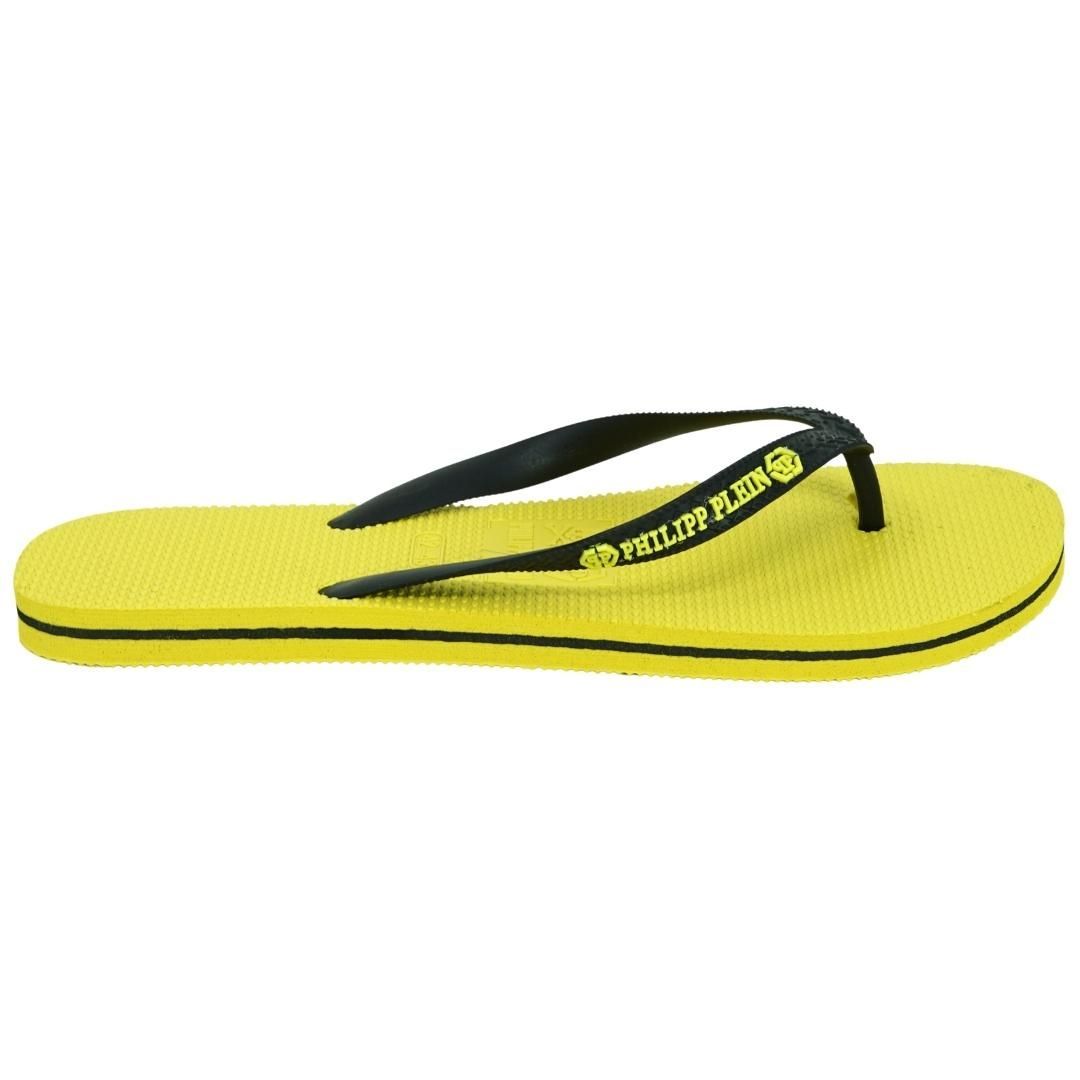 Gelbe Pool Badesandale mit Logo