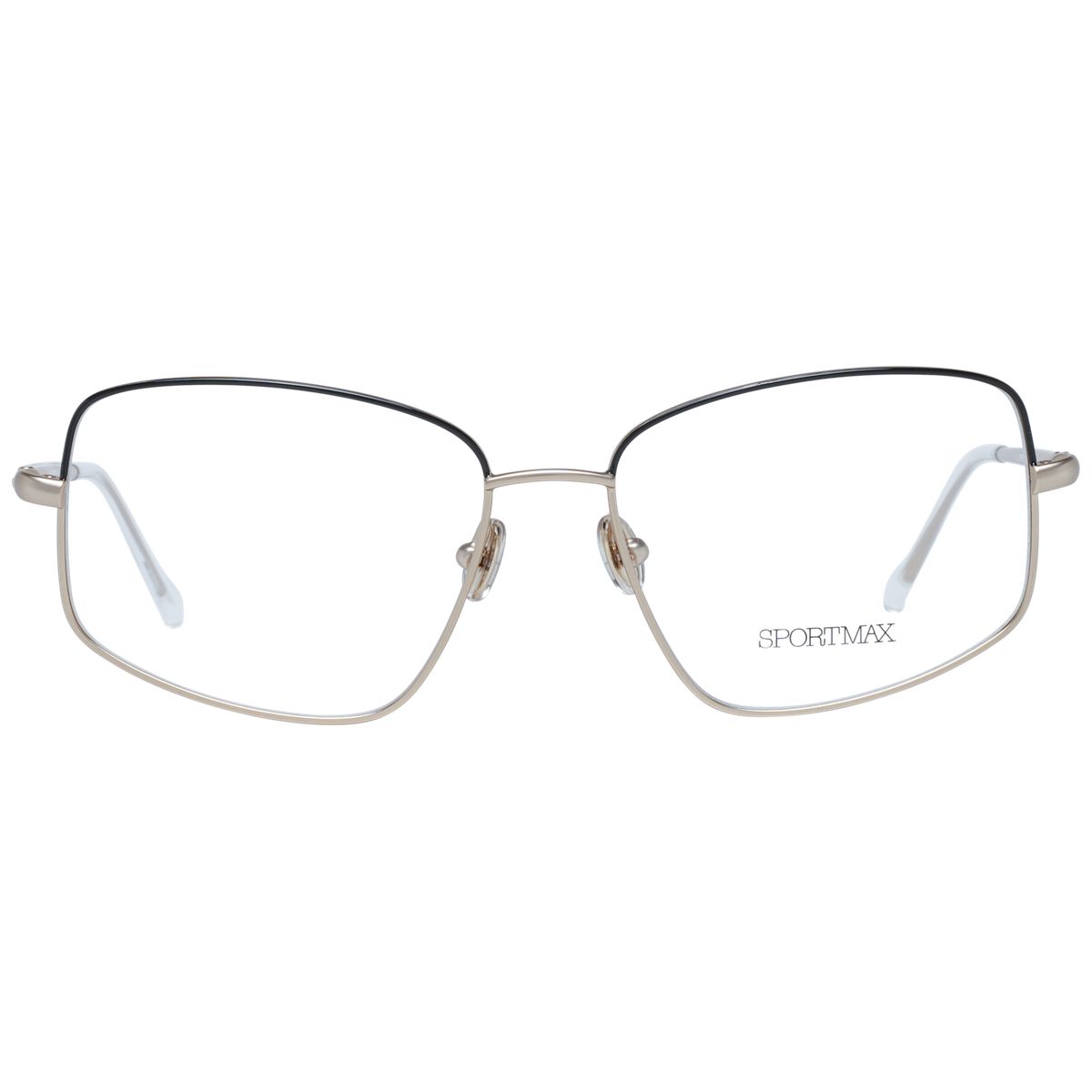 Geometrische Metallbrille mit Vollrand