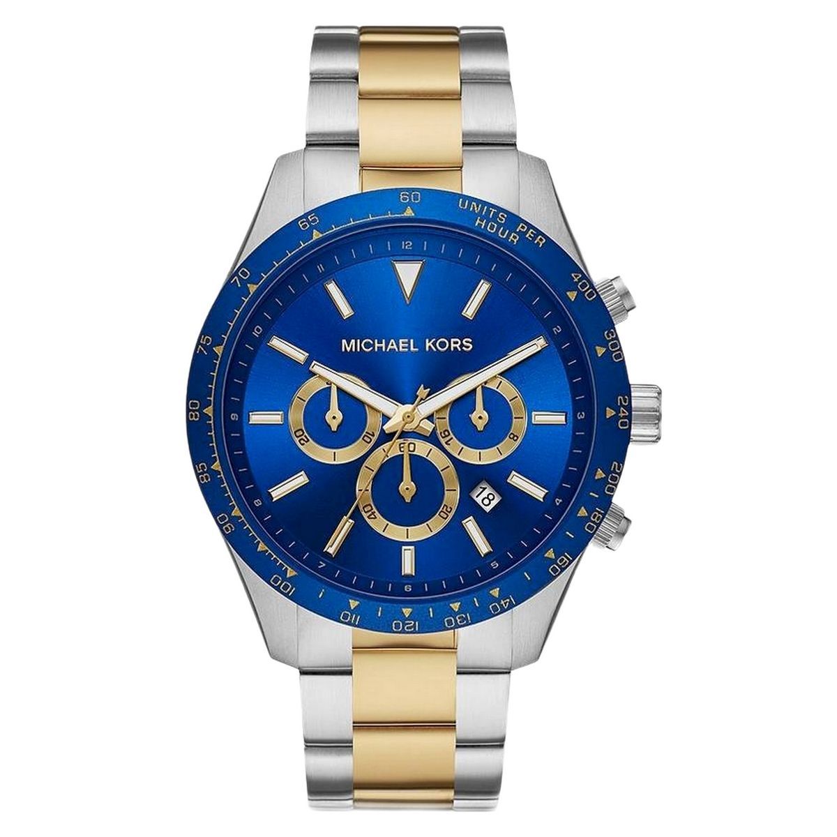 Herren Zwei-Farben Chronograph Uhr