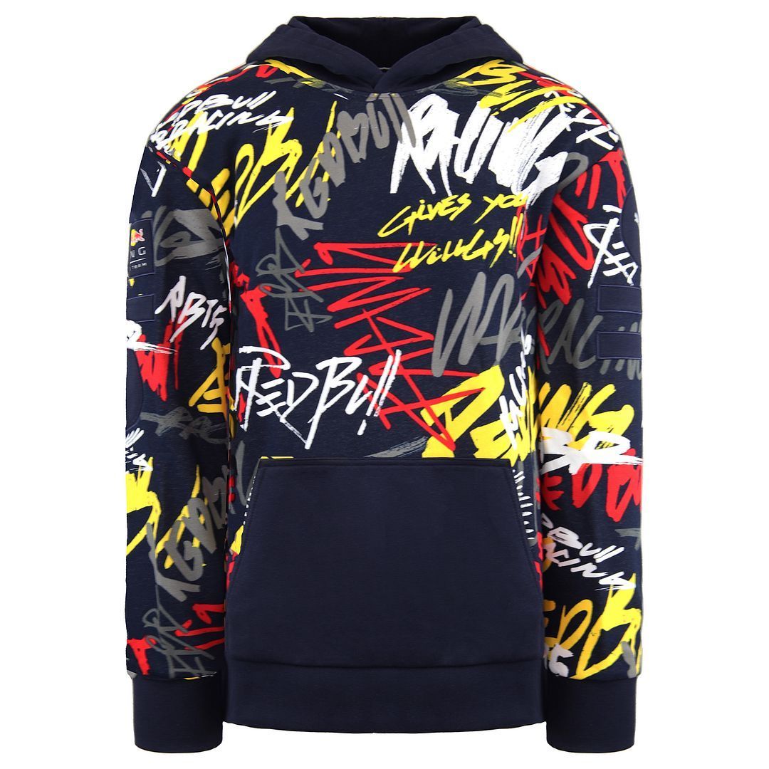 Red Bull Racing Graffiti-Print-Hoodie