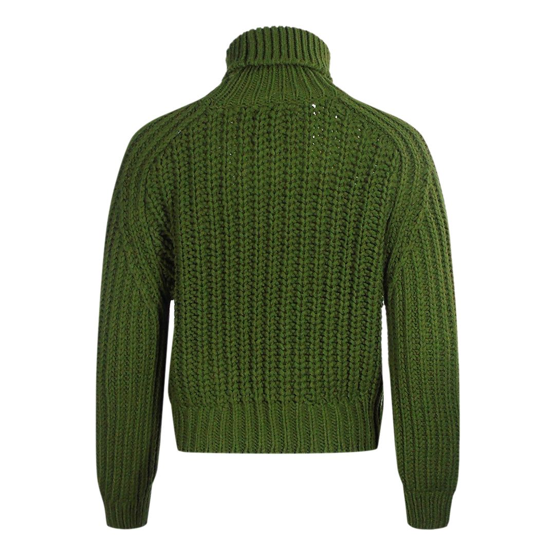Grob gestrickter Rollkragenpullover