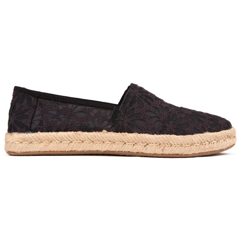 Florale Spitzen-Espadrille Slipper