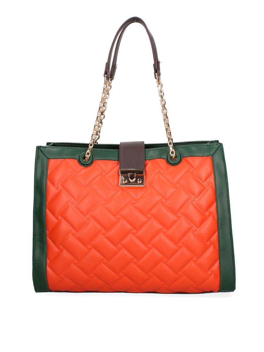 Gesteppte Shopper Tote Bag mit Kette