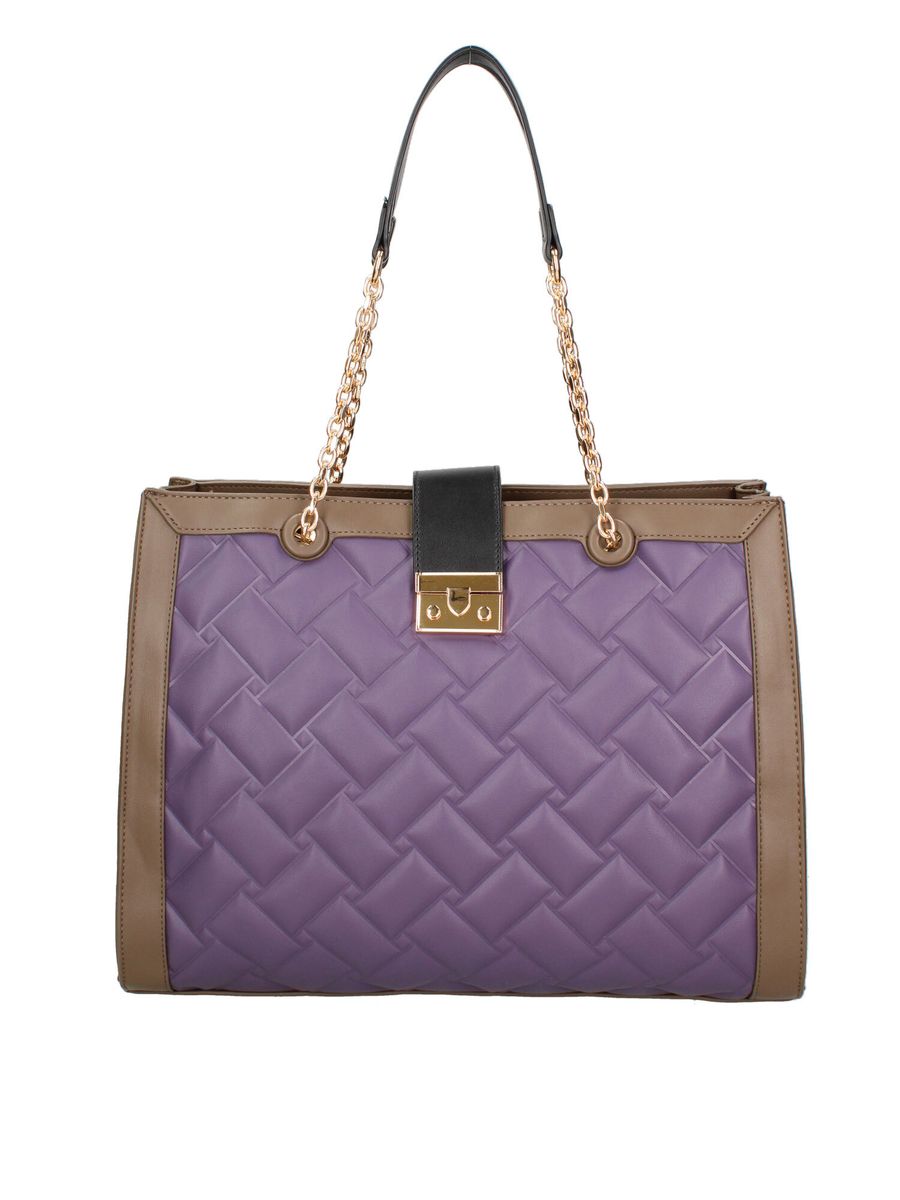 Gesteppte Shopper Tote Bag mit Kette