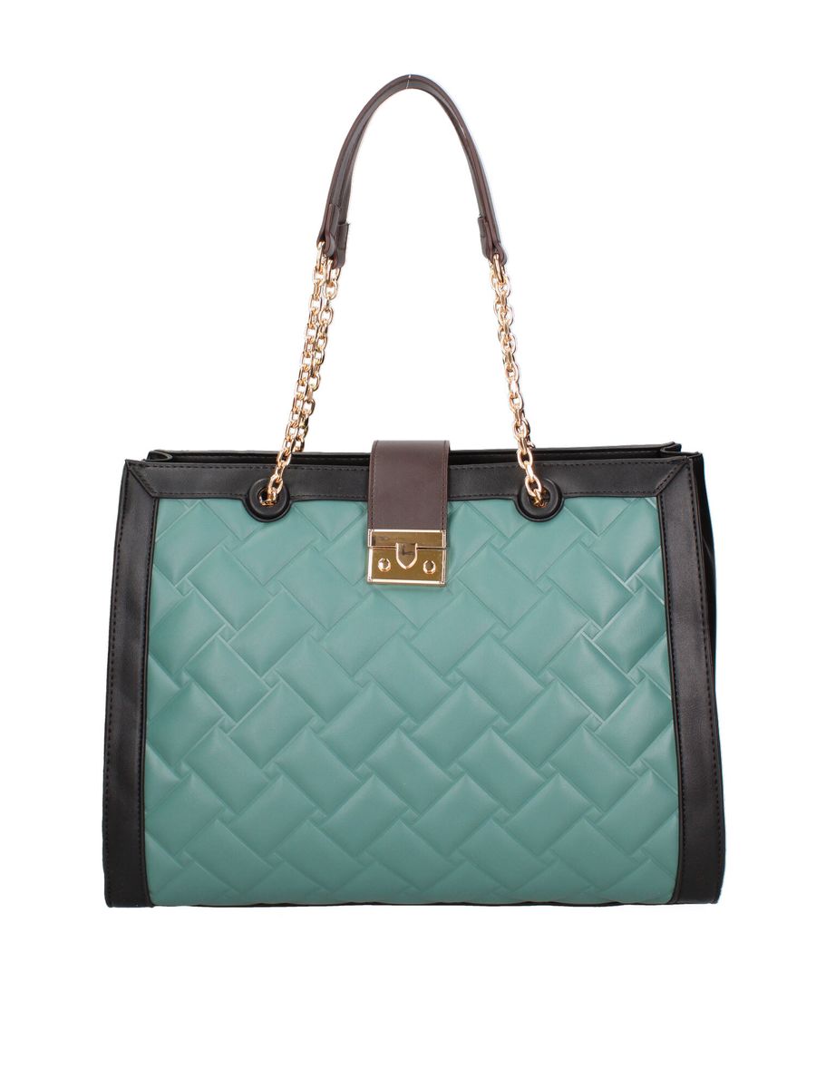 Gesteppte Shopper Tote Bag mit Kette