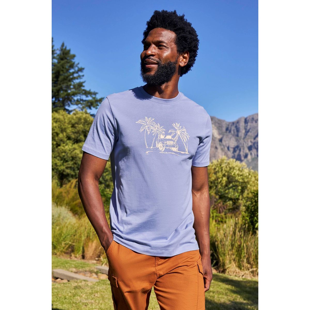 Herren T-Shirt aus Bio-Baumwolle mit Grafikprint