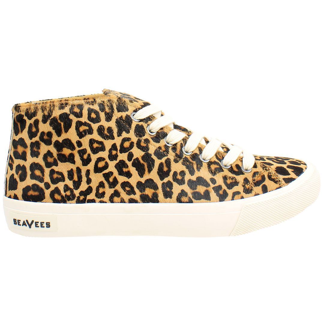 High-Top Sneaker mit Leopardenmuster