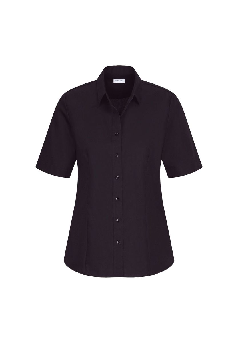 Klassische kurzärmelige Bluse mit Knopfleiste